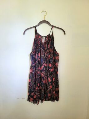 5th Culture Black Floral Tunic Tank or Dress